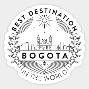 Bogota Minimal Badge Design Sticker